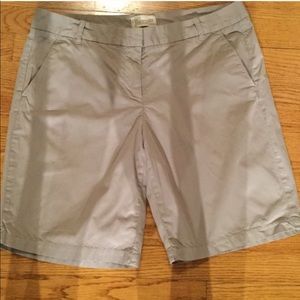 Jcrew size 8 light grey Bermuda shorts